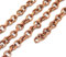 3 Meter Gliederkette Link Kette Metallkette Oval 5mm Farbe Kupfer Schmuckkette Meterware zur Schmuckherstellung von Halsketten Armband DIY Basteln