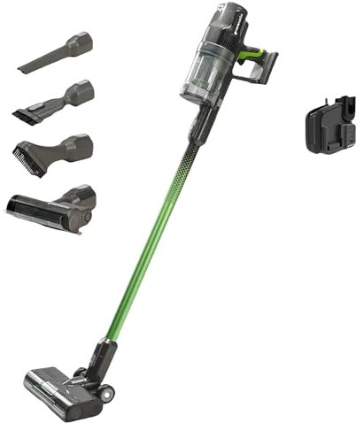 Greenworks 4700607, Aspirateur-Balai 24V, Mural, Deluxe, Vert