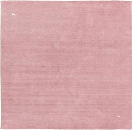 Nain Trading Loom Gabbeh Old Rose 145x148 Modern Orientteppich Quadratisch Teppich Wolle Indien