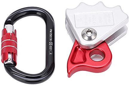 Gigicial Seilgreifer, Absturzsicherung, Sicherungsgerät, Kletterseilgreifer, Rutsche, leichtes Kletterschutz-Set für Klettern, Bergsteigen, Baumpfleger-Expedition