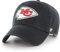 '47 NFL Kansas City Chiefs Clean Up Unisex-Baseballkappe, Verstellbarer Riemenverschluss, Einheitsgröße, Team Logo, Farbe Schwarz