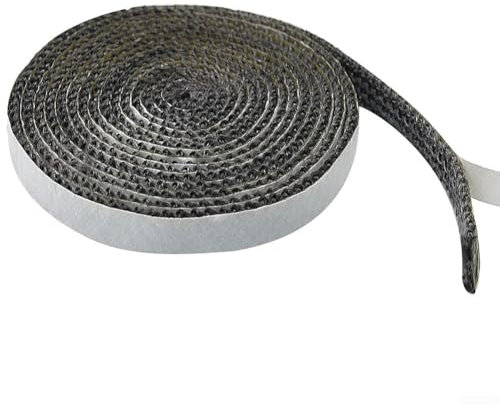 Sello de vidrio de estufa de pellets con característica, excelente estabilidad térmica y resistencia a los golpes (6 mm* 25 mm* 2 m)