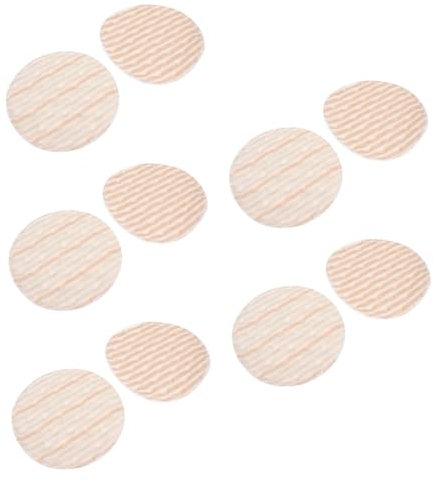 GREENADSCAPE 10pezzi Coppette Assorbilatte Lavabili Da Pz Riutilizzabili e Assorbenti Cuscinetti Per Allattamento Antiscivolo Confezione Mista Strisce e Comfort e Protezione Per Mamme