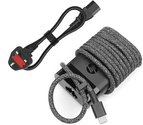 65W Laptop Charger for HP Envy X360 Elitebook x360 Elite x2 Chromebook X360,20V/3.25A AC Adapter for HP Chromebook Envy ZBook ProBook Type C Travel Fast Charging Laptop Power Cord Slim Tip