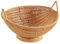 Frutero de ratán, cesta de mimbre natural, plato de frutas, soporte de exhibición de pan con base, cesta de almacenamiento de mimbre para encimera de cocina, cestas de servir