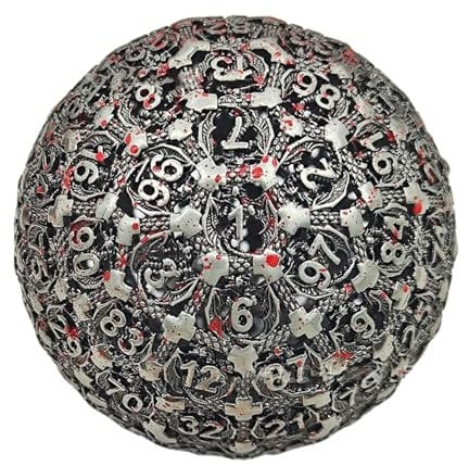 Metallwürfel – Schwerer Stahl RPG-Würfel, Kollektion Sondergröße | mit hochwertiger Verarbeitung, digital für strategische Tischspiele und leidenschaftliche Sammlungen, hochwertige Strategieplatte