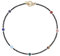 COAI Turmalin Perlenkette mit 6 mm Edelsteinperlen 7 Chakra Halskette für Damen
