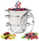 Extracteur de jus de fruits en acier inoxydable 8 l