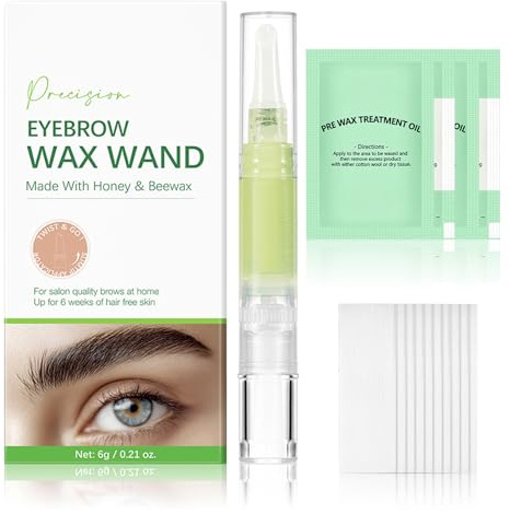 Beugo Haarentfernung Wachsstift, Augenbrauen Waching Set | Hochwirksame Haarentfernungs, Natürlicher Augenbrauenwachs, Augenbrauen Wachs für Augenbrauen, die Mundpartie und das Gesicht