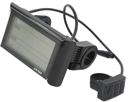 ZDETGU SW900 LCD-Anzeigemessgerät für Elektrofahrräder und -Roller mit Anschluss