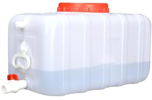 TINGMIAN Réservoirs d'eau Bidon d'eau Plastique Épais l'eau Potable Extérieur Idéal for Camping Randonnée Pique-niques Barbecues Et Sorties Familiales Conduite Automatique(100L)