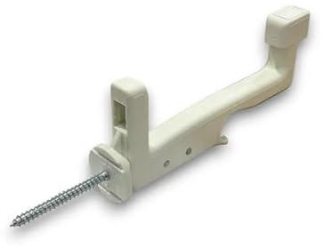 ESINPLAST SUPER MAXI GRILLO Fermo Imposta Automatico Doppia Anta con Vite da 70mm (Brevettato) Colore Bianco Ral 9010, Art.3012004