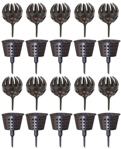 BIUDECO 20 Pcs Bonsai Fertilization Box Plastic Fertilizer Basket