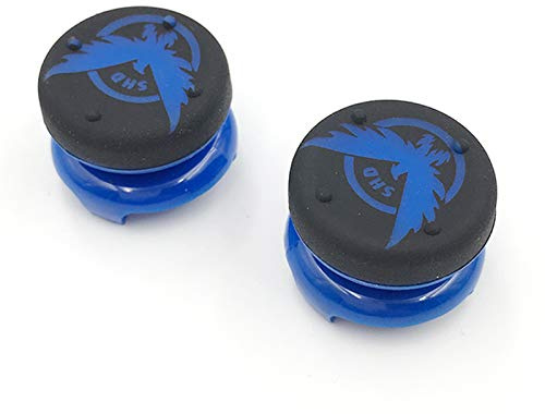 2 x Alta Extensión Analógica Palillos Pulgar Stick Grips Joystick Cap Cover para Playstation 4 para PS4 Xbox 360 PS3 Controlador (Azul Oscuro Eagle)