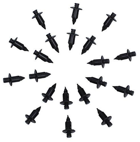 Viviance 20Pcs 7Mm Moto Carénage Rivet Garniture Panneau De Fixation Clips en Plastique pour Suzuki Garniture
