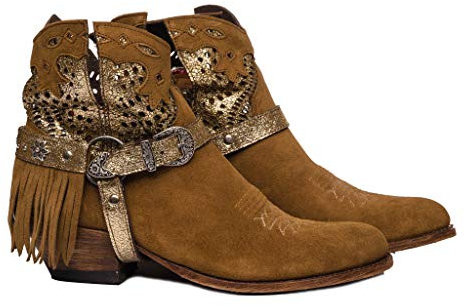 Sendra Boots 15107 Debora Stivaletti Western Marrone Size: 36 EU