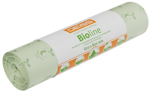 Bio-Müllbeutel DEISS Bioline 60 L, kompostierbar, 500 Stück