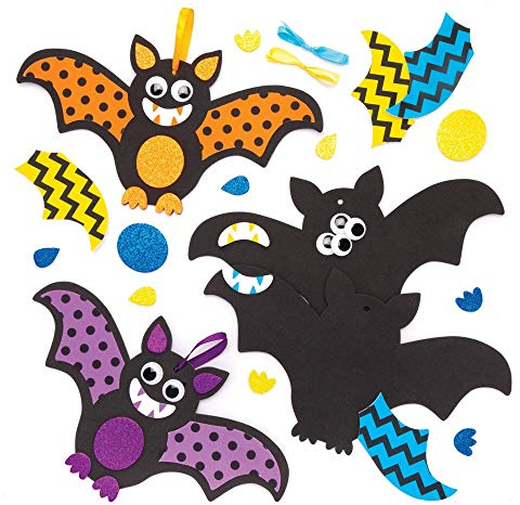 Baker Ross Kits de décorations Chauve-Souris à Assortir (Paquet de 8)