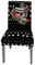 LIOOBO Halloween Stuhlhussen Kurze Stretch Hussen Stuhl Halloween Deko Fleckschutz Husse Schutz Abdeckung für Halloween Weihnachten Party Dekoration