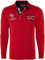 CARISMA Casual Herren Longsleeve Langarmshirt Sweatshirt Poloshirt Regular Fit mit Hochwertigen Stickerei 3433,Rot,L