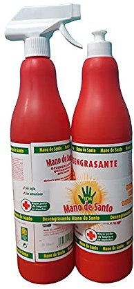 Mano De Santo Multi-Purpose Degreaser Gun Plus Refill - 0.9 L., El embalaje puede variar