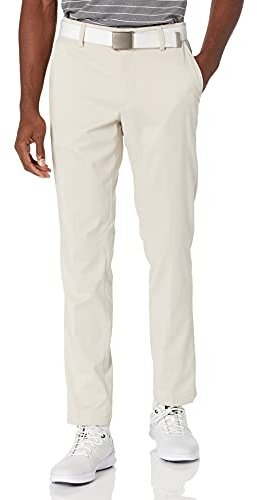 Amazon Essentials Herren Slim-Fit-Stretch-Ganztags-Golfhose, Hellbeige, 34W / 32L