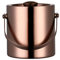 YUNM Eiskübel Edelstahl Eiseimer Eisbehälter Für Eiswürfel U. Früchte Ideal Für Party U. Hochzeit Für Besonders Lange Kühlung, Ideal Für Party U. Hochzeit 2L Roségold