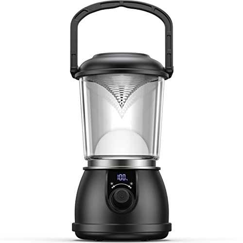 EMNT Campinglampe Wiederaufladbar, Bis zu 400 Stunden Betriebsdauer Zeltlampe, 15000mAh Notfall-Licht für Hurrikan, Stromausfälle, Haus, Wandern etc.