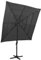 vidaXL Sonnenschirm mit Aluminium-Mast 4-lagig Ampelschirm Gartenschirm Marktschirm Strandschirm Kurbelschirm Terrassenschirm Anthrazit 250x250cm