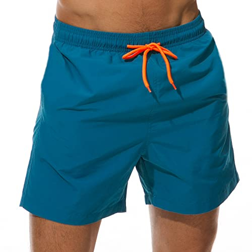 Dissolving Swim Trunks Prank Shorts Funny Gift for Brother Boyfriend Bachelor Beach Party in The Swimming Pool, aqua blue, XL