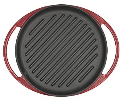 Bidasoa Fierro Asador Redondo Hierro Esmaltado 25cm Hierro Apto Vitrocerámica Apto Inducción Antiadherente