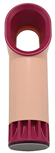 Qutsvosh Mini ventilatore portatile pale, fili, con ricarica USB, mini ventilatore portatile foglie (rosa)