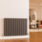 EMKE 600 x 830 mm Radiator Cover Anthracite Vertical Radiator Small Radiator Wall Mounted Modern Double Flat Panel Radiators Central Heating Radiator Bathroom Radiators for Bedroom Sitting Room