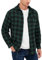 Chemisier Carreaux Coton Homme Chemise Bûcheron Western Veste à Carreaux en Flanelle T Shirt Manches Longues Casual Décontractée Classique Retro Ecossaise Gilet Blouse Vert XXXL