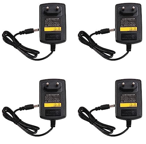 reamhome 4X Cargador EU Enchufe AC 110V 220V Convertidor DC 24V 1A Fuente de Alimentacion del Adaptador Negro