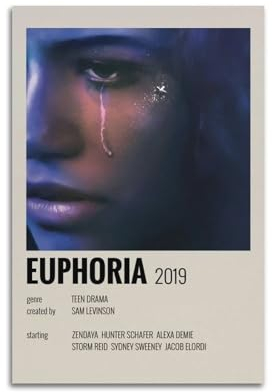 Krem Euphoria Poster, Wandkunst, Leinwand, Geschenk für Freunde, Schlafzimmer, Wohnzimmer, Dekoration, modern, ästhetisch, 20 x 30 cm, ungerahmt