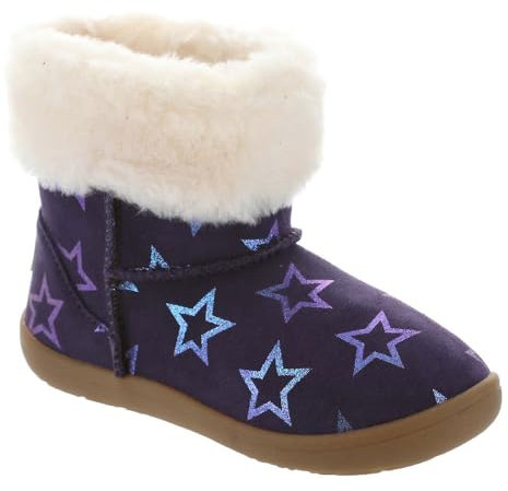 UGG Stelle Iridescenti Sammee, Stivali Moda Ragazze, Nightshade viola iridescente, 14.0 cm