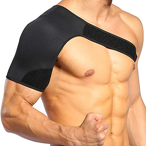 WOHPNLE Bendaggio Regolabile per Spalla, Supporto in Neoprene per Spalla, Bendaggio per Articolazione Della Spalla per Donne E Uomini per Cuffia Dei Rotatori Leggero Supporto per Spalla Durevole