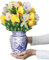 Central 23 Biglietto Pop Up Fiori Di Carta - Bouquet Di Fiori Gialli - Biglietto Auguri 3D Con Busta - Regali Floreali Per Compleanno Anniversario Festa Della Mamma Congratulazioni - 35,6x22,9 cm