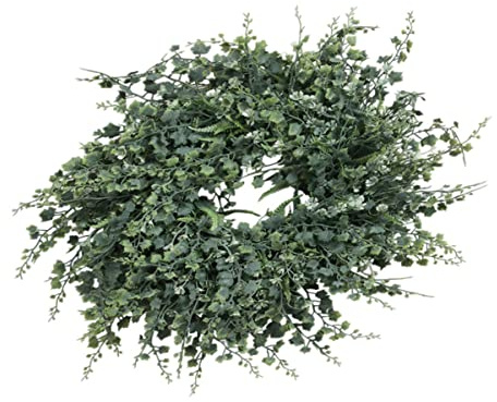 ORFOFE Künstliche Kranz Anlage Girlande Lebensechte Kranz Dekorative Außen Blume Kranz Für