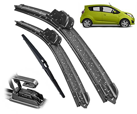 YDYBDA Für C&hevrolet Spark M300 2009-2015 Scheibenwischer Vorne Und Hinten Wischerblätter Set Kit Windschutzscheibe Windschutzscheibe 21 16 12 Langlebig
