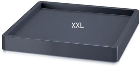 MELTOM Mobile Plattform für Blumentopf mit Rädern Mobile Saucer ECKIG, Farbe Anthrazit (XXL - 41 cm, ECKIG)