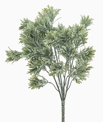 artplants.de Künstlicher Crossostephium NOWREL, grün-grau, 35cm | auf Steckstab, crossdoor - Kunstpflanze