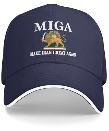 KWQDOZF Make Iran Great Again Hat Miga Trucker Cap für Männer und Frauen