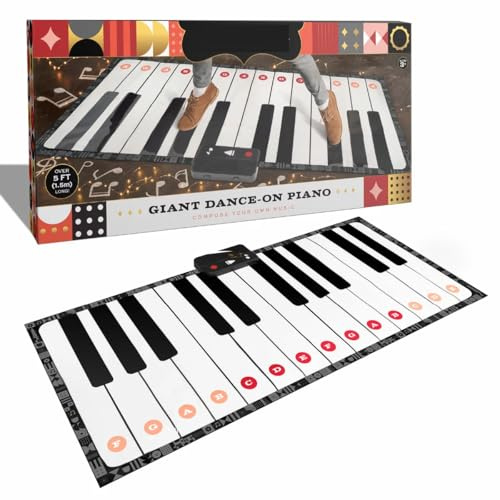 FAOO Schwaarz Giant Piano Dance Mat (3+ Jahre) | NAEM