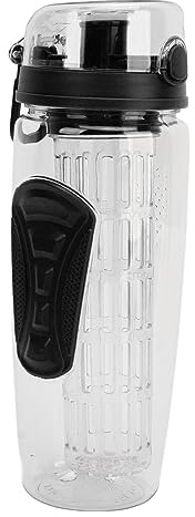 Generic Obst Infuser Wasserflasche, 200 Ml Obst Infusion Wasserflasche Tee Tee Infuserflasche Infuser Gefilterte für Campingreisen Im Fitnessstudio (BLACK)