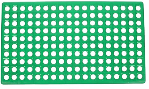 ifundom Kaninchenkäfig Bodenmatte mit Belüftung rutschfeste Isolation Einfache Reinigung Kompatibel für Kaninchenställe Geruchsreduzierende Leckageunterlage Grün