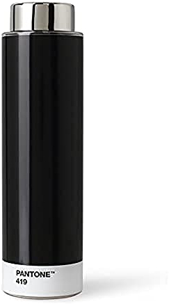 Copenhagen design Pantone Drinking Bottiglia d'Acqua, 500 ml, Nero (Black 419), One Size