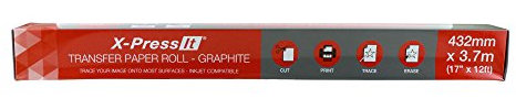 Xpress It Transfer Paper Roll Graphite 17x12f