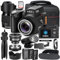 NBD Digitale Spiegelreflexkamera, 33 MP, HD1080P Vlogging-Kamera mit 24-fachem Teleobjektiv, 0,5-fachem Weitwinkelobjektiv und LED-Licht, die beste Kamera für Anfänger (schwarz)